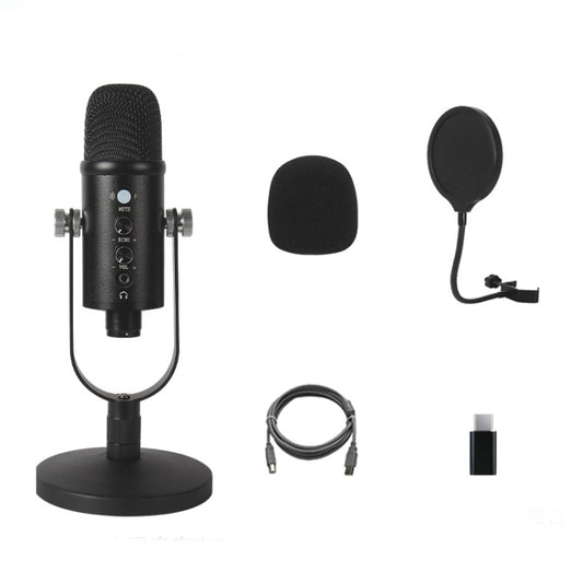 BM-86 USB Condenser Microphone Voice Recording Computer Microphone Live Broadcast Equipment Set, Specification: Standard+Small Blowout Prevention Net - Microphone by PMC Jewellery | Online Shopping South Africa | PMC Jewellery | Buy Now Pay Later Mobicred