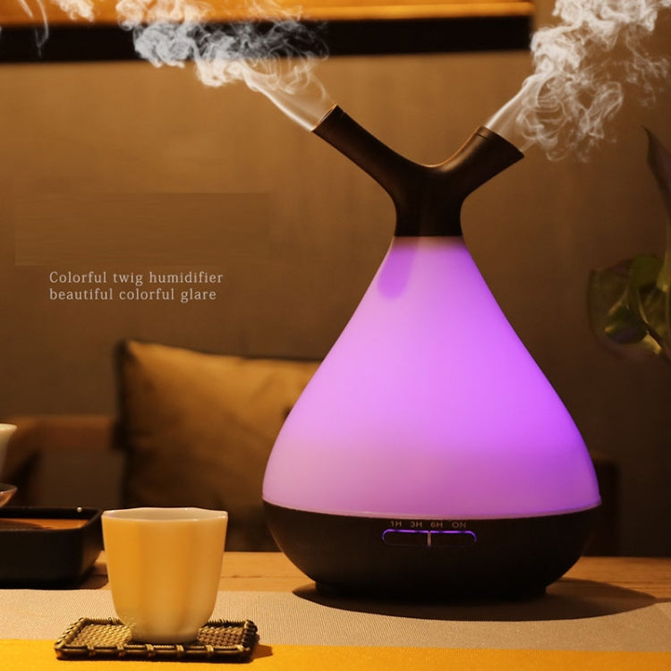 YCTA-008 Household Mute Small Wood Grain Colorful Light Aroma Diffuser Night Tree Air Humidifier, Product specifications: US Plug(Deep Wood Grain) - free shipping - PMC TechLife - Order now!