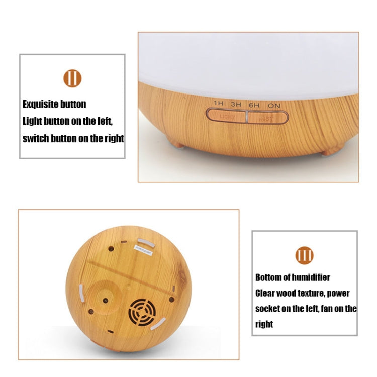 YCTA-008 Household Mute Small Wood Grain Colorful Light Aroma Diffuser Night Tree Air Humidifier, Product specifications: EU Plug(Light Wood Grain) - free shipping - PMC TechLife - Order now!