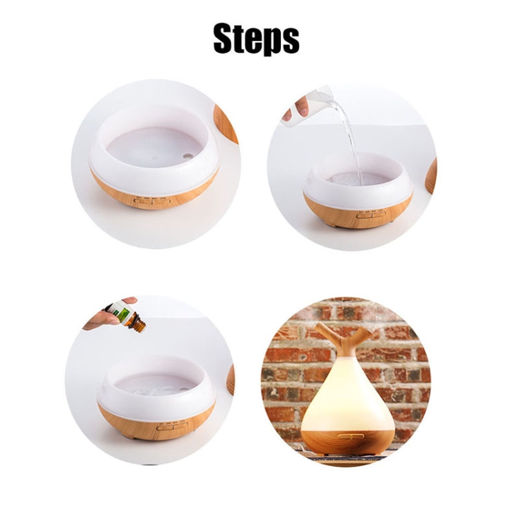 YCTA-008 Household Mute Small Wood Grain Colorful Light Aroma Diffuser Night Tree Air Humidifier, Product specifications: AU Plug(Deep Wood Grain) - free shipping - PMC TechLife - Order now!