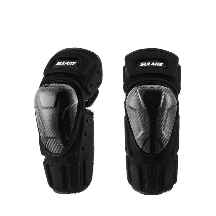 SULAITE Off-Road Motorcycle Windproof Warmth Drop-Proof Breathable Carbon Fiber Protective Gear, Specification: Knee Pads - Protective Gear by SULAITE | Online Shopping South Africa | PMC Jewellery | Buy Now Pay Later Mobicred