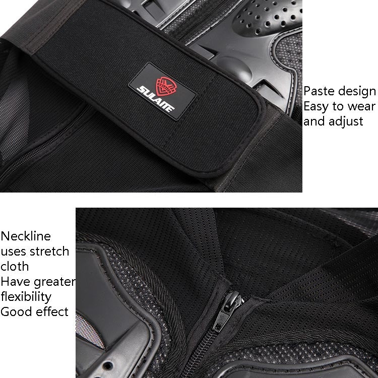 SULAITE GT-032 Motorcycle Racing Sleeveless Riding Protective Clothing, Specification: XXXL(Black) - Protective Gear by SULAITE | Online Shopping South Africa | PMC TechLife | Buy Now Pay Later Mobicred