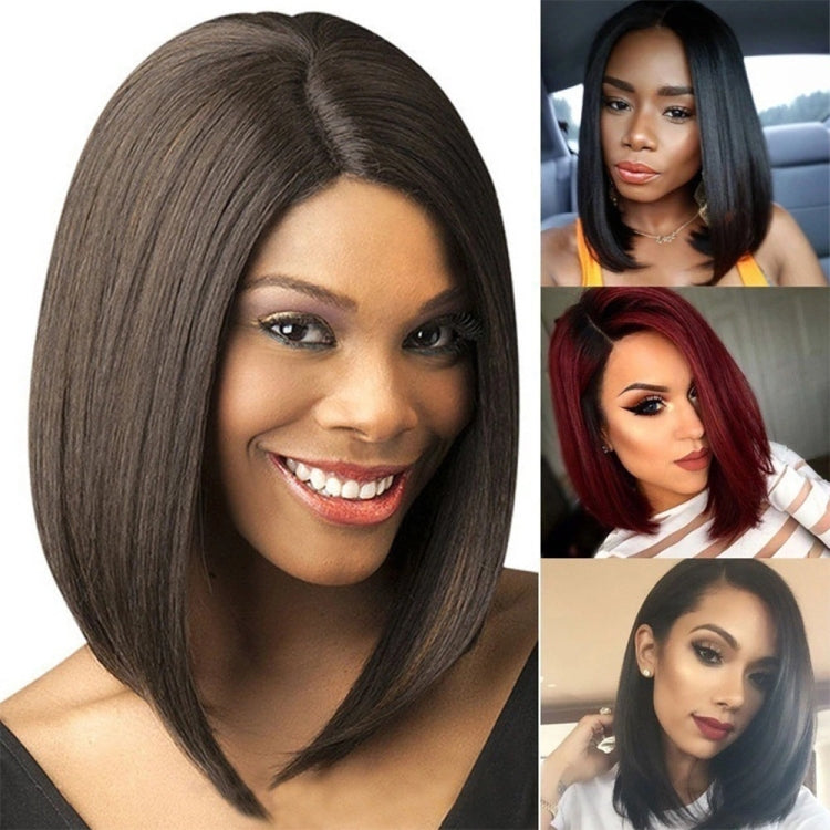 Ladies Short Hair Bobo Head Synthetic Hair Cover, Colour: Black - free shipping - PMC TechLife - Order now!