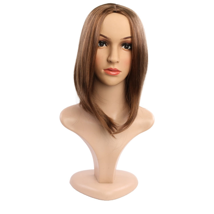 Ladies Short Hair Bobo Head Synthetic Hair Cover, Colour: Light Brown - free shipping - PMC TechLife - Order now!