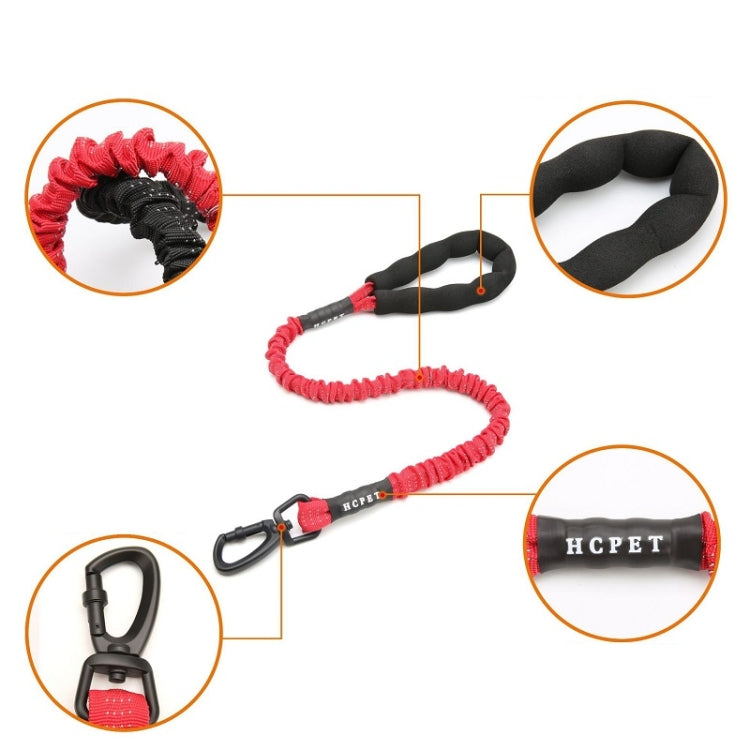 HCPET Dog Traction Rope Pet High-Elastic Explosion-Proof Elastic Rope, Length: 120cm(Black) - free shipping - PMC TechLife - Order now!