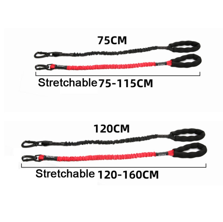 HCPET Dog Traction Rope Pet High-Elastic Explosion-Proof Elastic Rope, Length: 120cm(Black) - free shipping - PMC TechLife - Order now!
