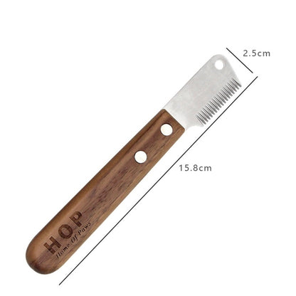 HOP Terrier Dog Plucking Knife Pet Grooming & Shaving Tool( CS21 Left Hand) - Brushes & Combs by PMC Jewellery | Online Shopping South Africa | PMC Jewellery