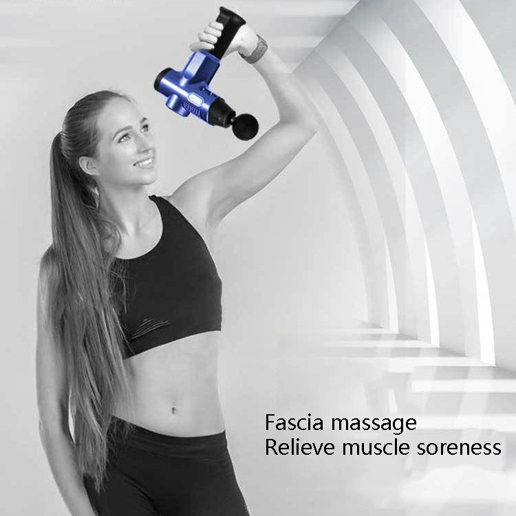 Hishell WK-2020 Electric Massage Gun Muscle Relaxation Charging Massager Portable Fitness Equipment Fascia Gun(Blue) - free shipping - PMC TechLife - Order now!