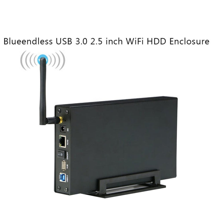 Blueendless 3.5 inch Mobile Hard Disk Box WIFI Wireless NAS Private Cloud Storage( AU Plug) - HDD Enclosure by Blueendless | Online Shopping South Africa | PMC Jewellery | Buy Now Pay Later Mobicred