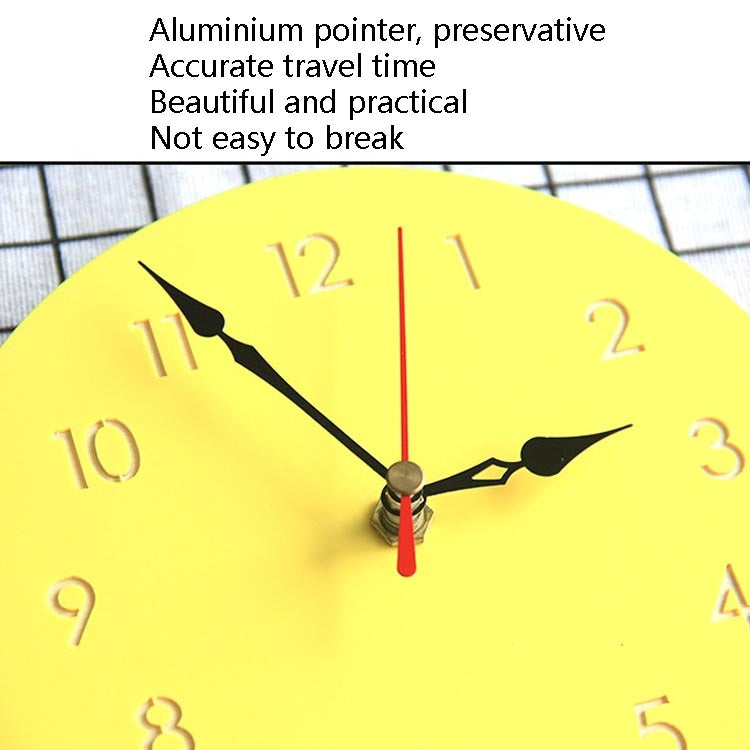Fruit Personality Mute Wall Clock Acrylic Children Decoration Clock(B Yellow) - Wall Clock by PMc TechLife | Online Shopping South Africa | PMc TechLife | Buy Now Pay Later Mobicred