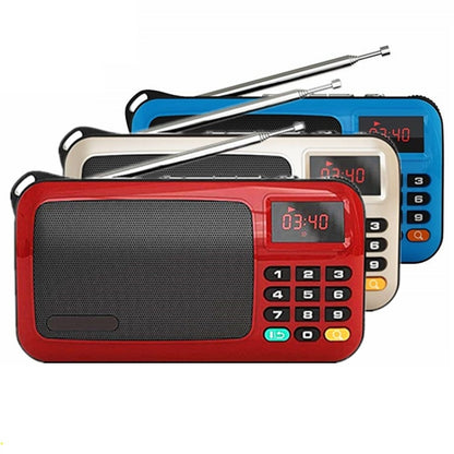 Rolton W405 Portable Mini FM Radio TF Card USB Receiver Music Player with LED Display(Red) - Radio Player by Rolton | Online Shopping South Africa | PMC Jewellery | Buy Now Pay Later Mobicred