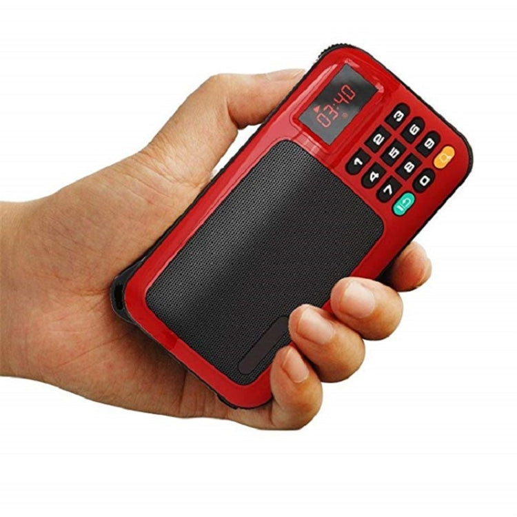 Rolton W405 Portable Mini FM Radio TF Card USB Receiver Music Player with LED Display(Red) - Radio Player by Rolton | Online Shopping South Africa | PMC Jewellery | Buy Now Pay Later Mobicred