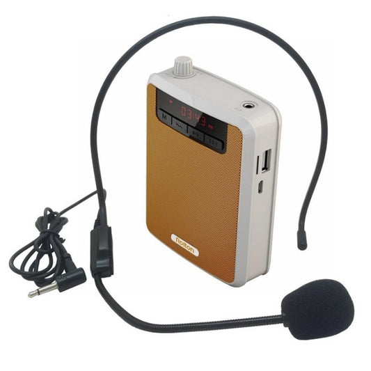 Rolton K300 Portable Voice Amplifier Supports FM Radio/MP3(Orange) - Microphone by Rolton | Online Shopping South Africa | PMC Jewellery | Buy Now Pay Later Mobicred