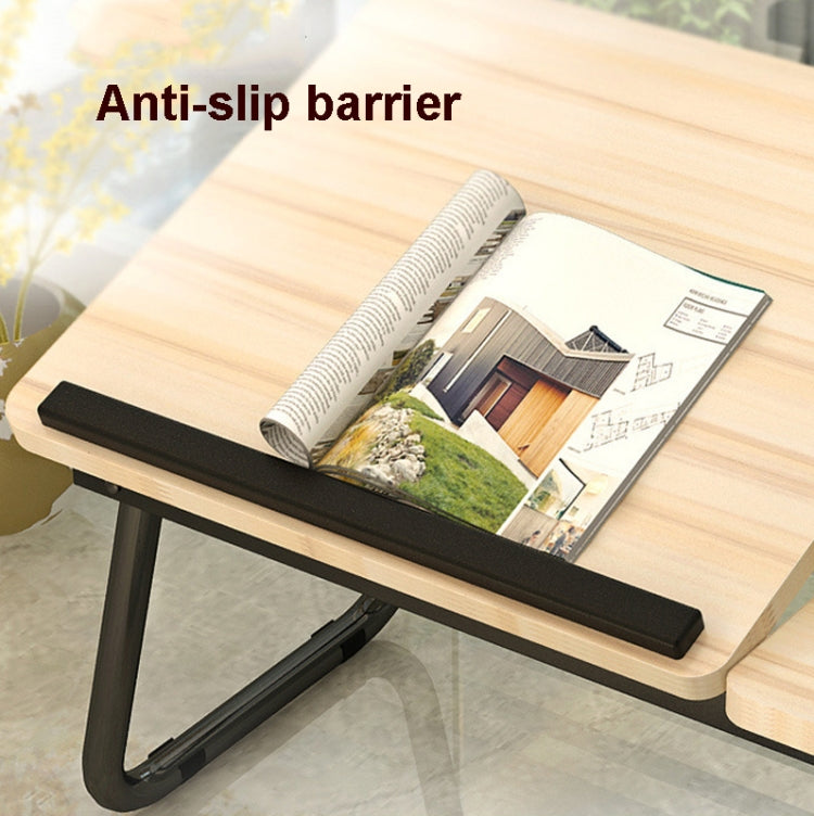Bed Four-Speed Lifting Table Folding Laptop Desk  Adjustable Dormitory Lazy Table with Cup Holder, Size: 55x32x25cm(Aurora White) - free shipping - PMC Jewellery - Order now!