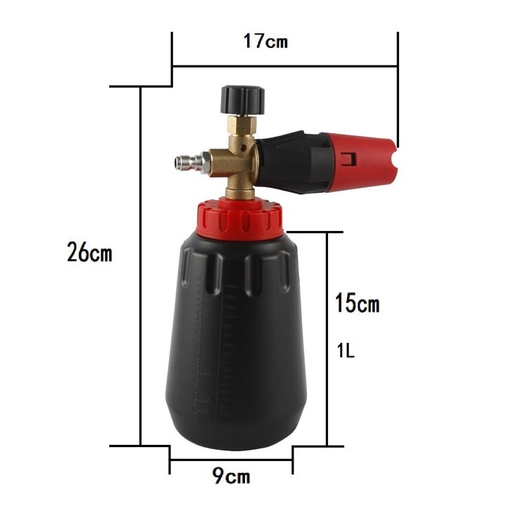 Car Wash Water Gun Foam Pot High Pressure Water Gun Foam Pot(Black Foam Pot With Black Mouth) - Car Washer & Accessories by PMC TechLife | Online Shopping South Africa | PMC TechLife | Buy Now Pay Later Mobicred