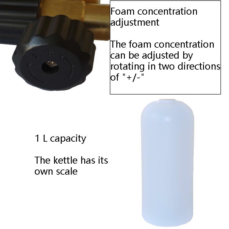 Car Wash Water Gun Foam Pot High Pressure Foam Gun Foam Pot(Black Handle) - Car Washer & Accessories by PMC TechLife | Online Shopping South Africa | PMC TechLife | Buy Now Pay Later Mobicred