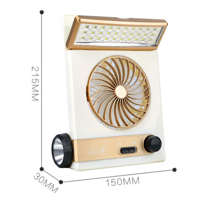 Four-In-One Solar Fan With Lamp Flashlight Function,CN Plug(Blue) - Electric Fans by PMC Jewellery | Online Shopping South Africa | PMC Jewellery | Buy Now Pay Later Mobicred