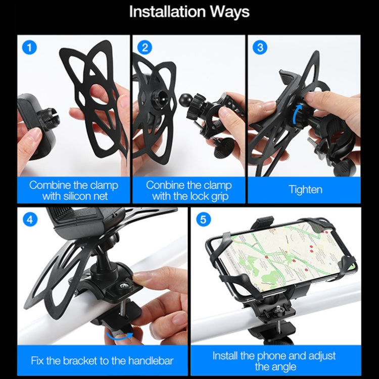 Bicycle Strap Mobile Phone Holder Bicycle Mountain Bike Phone Holder(Strongly Chuck Type) - Holders by PMC TechLife | Online Shopping South Africa | PMC TechLife | Buy Now Pay Later Mobicred