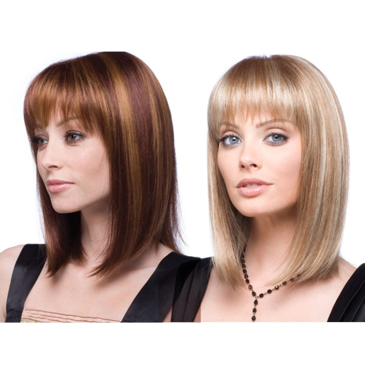 Women Medium Long Style Straight Hair Headgear(Light Gold) - free shipping - PMC TechLife - Order now!