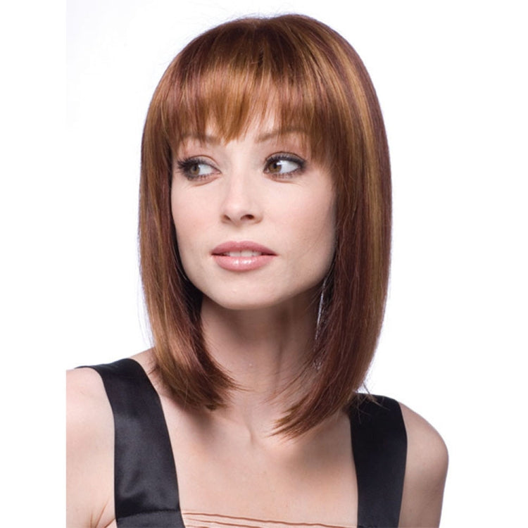 Women Medium Long Style Straight Hair Headgear(Light Gold) - free shipping - PMC TechLife - Order now!