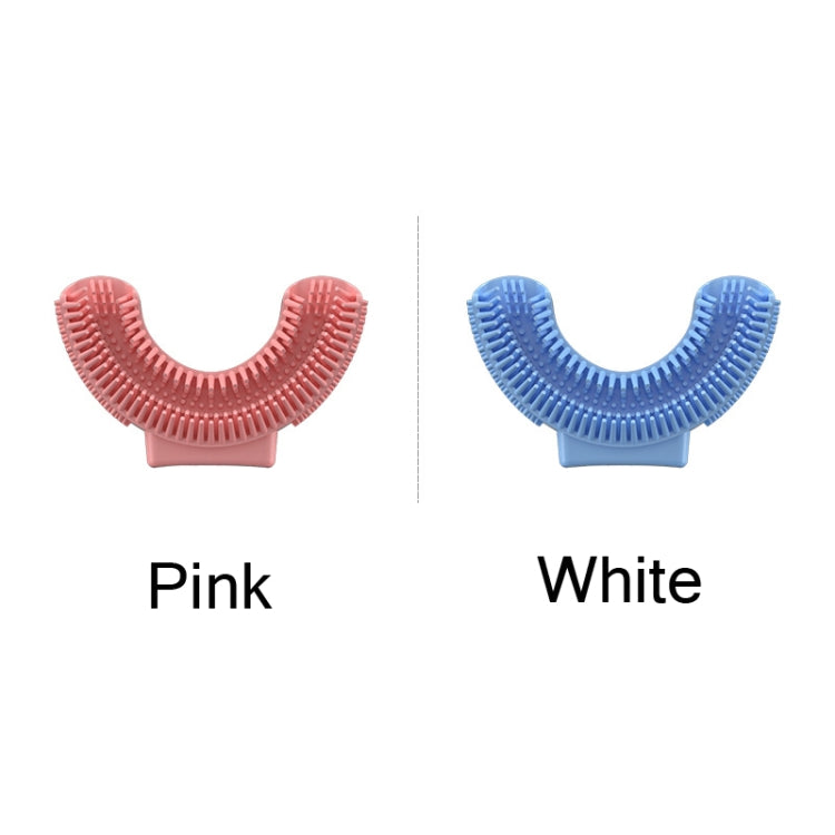 Silicone U-Shaped Replaceable Brush Head 2-8 Years Old Oral Electric Toothbrush Head(Blue) - Replacement Brush Heads by PMC TechLife | Online Shopping South Africa | PMC TechLife | Buy Now Pay Later Mobicred