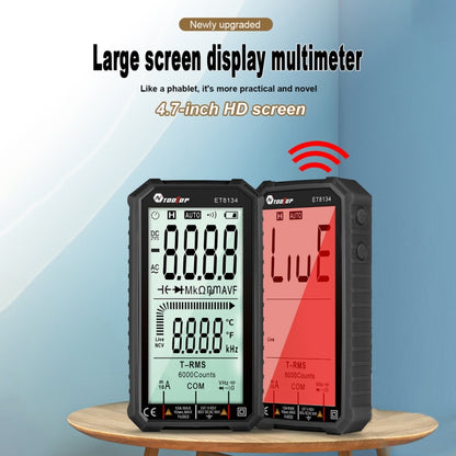 TOOLTOP ET8134 4.7 Inch LCD Full-Screen Multimeter With Color Change Alarm Function - Digital Multimeter by PMC Jewellery | Online Shopping South Africa | PMC Jewellery | Buy Now Pay Later Mobicred