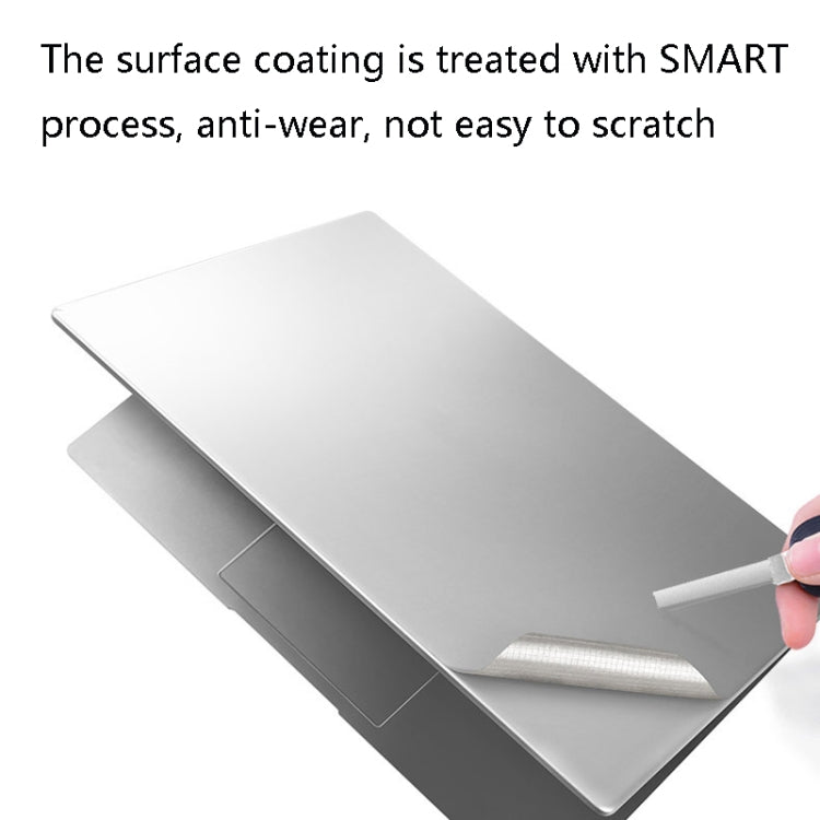 JRC 4 In 1 0.2mm Metal Texture Upper Cover Film + Bottom Cover Film + Full-Support Film + Touchpad Film Laptop Body Protective Film Sticker Set For Huawei Matebook D 14 inch (Champagne Gold) - free shipping - PMC Jewellery - Order now!