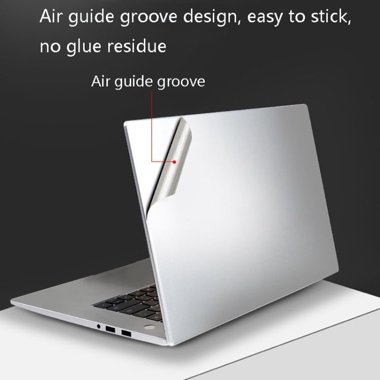 JRC 4 In 1 0.2mm Metal Texture Upper Cover Film + Bottom Cover Film + Full-Support Film + Touchpad Film Laptop Body Protective Film Sticker Set For Huawei MateBook D 15.6 inch (Champagne Gold) - free shipping - PMC Jewellery - Order now!