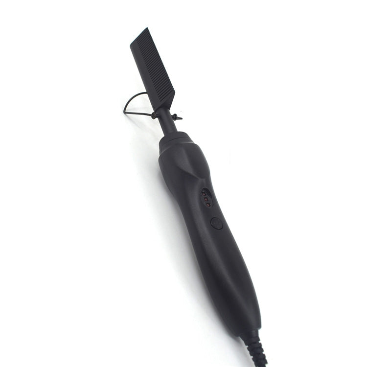 Multifunctional Comb Dry And Wet Dual-Use Curly Hair Straightening Stick Electric Perm Comb EU Plug(Black) - free shipping - PMC TechLife - Order now!