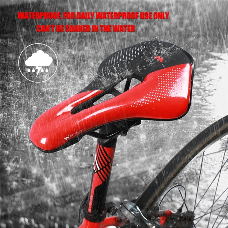 WEST BIKING Cycling Seat Hollow Breathable Comfortable Saddle Riding Equipment(Black Red) - Bicycle Saddle by WEST BIKING | Online Shopping South Africa | PMc TechLife | Buy Now Pay Later Mobicred