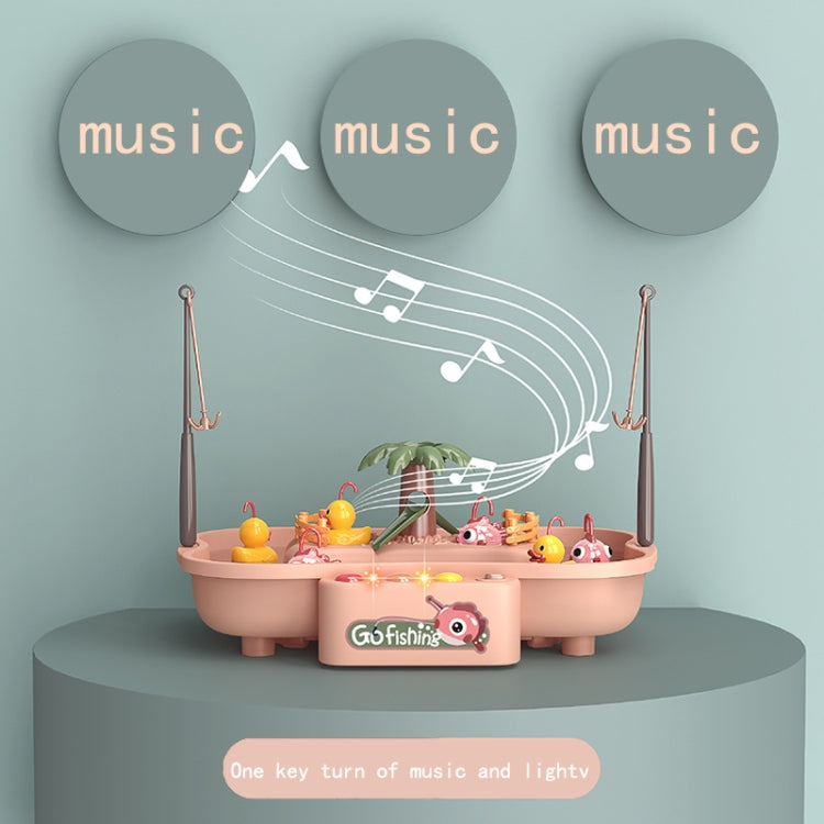 Play House Children Educational Electric Cycle Rotating Fishing Station Summer Water Game Toy Set, Colour: Green 3 Fish 3 Ducks - Music Toys by PMC TechLife | Online Shopping South Africa | PMC TechLife