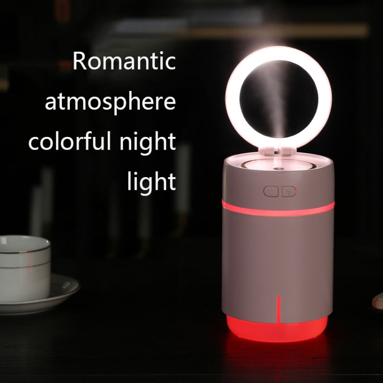 K005 Portable Hydrating LED Fill Light Makeup Mirror USB Mini Humidifier(White) - free shipping - PMC TechLife - Order now!