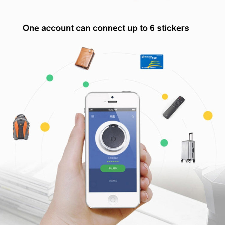 2 PCS  HYC-05 Round Bluetooth Anti-Lost Device Mobile Phone Key Two-Way Object Finding Alarm( White) - Anti-lost Alarm by PMc TechLife | Online Shopping South Africa | PMc TechLife | Buy Now Pay Later Mobicred