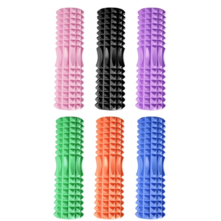 3 in 1 Eva Foam Roller Hollow Muscle Relaxation Roller Yoga Column Set, Length:  45cm (Orange Crescent) - free shipping - PMC TechLife - Order now!