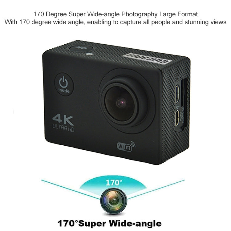 WIFI Waterproof Action Camera Cycling 4K camera Ultra Diving  60PFS kamera Helmet bicycle Cam underwater Sports 1080P Camera(Yellow) - Children Cameras by PMC TechLife | Online Shopping South Africa | PMC TechLife | Buy Now Pay Later Mobicred