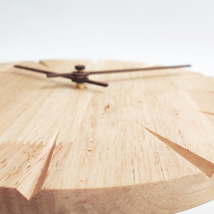 12 inch Solid Wooden Wall Clock Home Living Room Wall Clock Decorative Clock - Wall Clock by PMc TechLife | Online Shopping South Africa | PMc TechLife | Buy Now Pay Later Mobicred