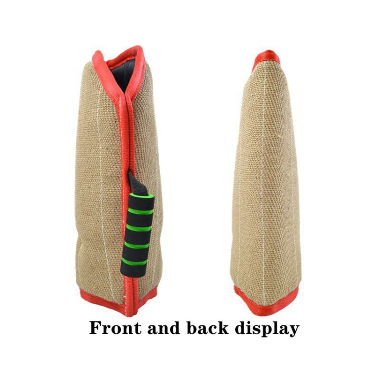 Red Twill Jute Training Dog Bite Sleeve Open Sleeve Protector Pet Products - Training Aids by PMC Jewellery | Online Shopping South Africa | PMC Jewellery | Buy Now Pay Later Mobicred