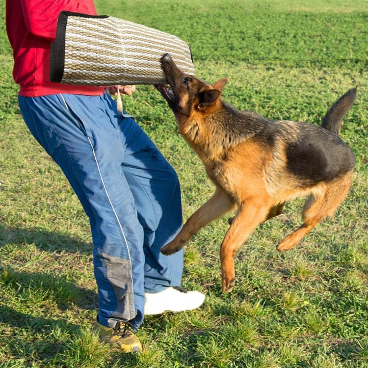 Dog Training Black-Edged Rough-Grained Jute Fluttering Sleeves Protector - Training Aids by PMC Jewellery | Online Shopping South Africa | PMC Jewellery | Buy Now Pay Later Mobicred