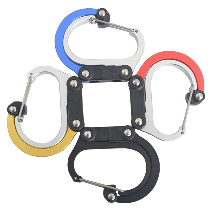 Multifunctional Carabiner Aluminum Alloy D-Type Outdoor Products Quick-Hanging Buckle(Blue) - Hooks by PMC TechLife | Online Shopping South Africa | PMC TechLife | Buy Now Pay Later Mobicred