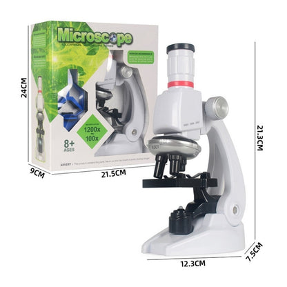 Early Education Biological Science 1200X Microscope Science And Education Toy Set For Children L - Digital Microscope by PMC Jewellery | Online Shopping South Africa | PMC Jewellery | Buy Now Pay Later Mobicred