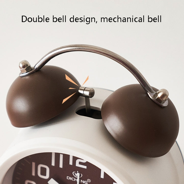 6016 Simple Bell Small Alarm Clock Students Learning Bedside Clock With Night Light(Red) - Alarm Clocks by PMc TechLife | Online Shopping South Africa | PMc TechLife | Buy Now Pay Later Mobicred