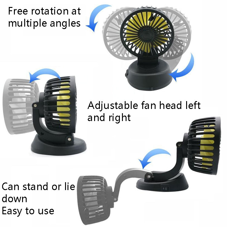 F409 Car Fan General Car Shaking Head Fan(USB Interface 5V) - Heating & Fans by PMC TechLife | Online Shopping South Africa | PMC TechLife | Buy Now Pay Later Mobicred