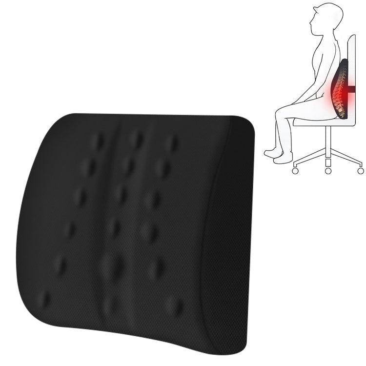 Lumbar Cushion Office Maternity Seat Cushion Car Lumbar Memory Foam Lumbar Pillow,Style: Standard (Black) - free shipping - PMc TechLife - Order now!