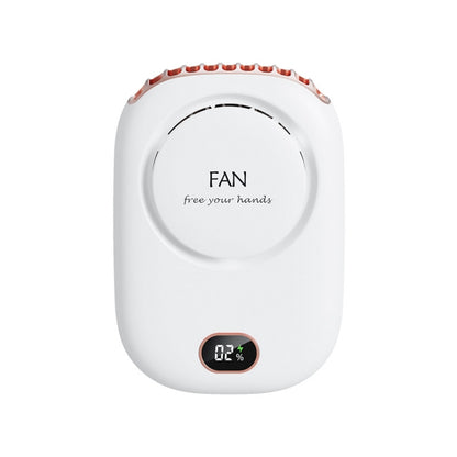 DQ203 Lazy Hanging Neck Fan USB Mini Desktop Large Wind Fan(White) - Electric Fans by PMC Jewellery | Online Shopping South Africa | PMC Jewellery | Buy Now Pay Later Mobicred