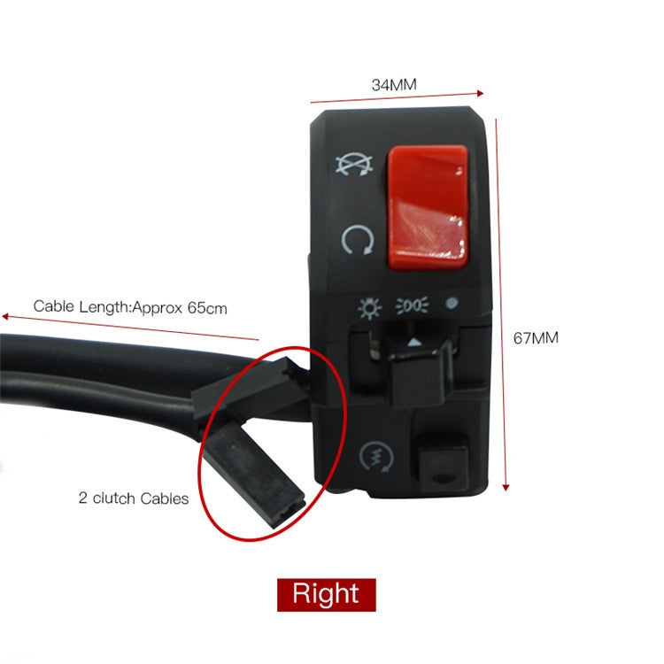 Motorcycle Modification Handle Assembly Universal Switch( Right) - Electrical System by PMC Jewellery | Online Shopping South Africa | PMC Jewellery | Buy Now Pay Later Mobicred