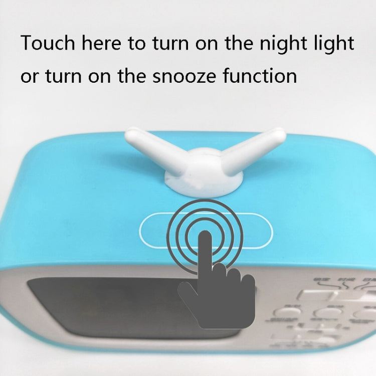 G179 Retro TV Alarm Clock Student Dormitory Bed Electronic Clock(Pink English Version) - Novelty Clock by PMc TechLife | Online Shopping South Africa | PMc TechLife | Buy Now Pay Later Mobicred