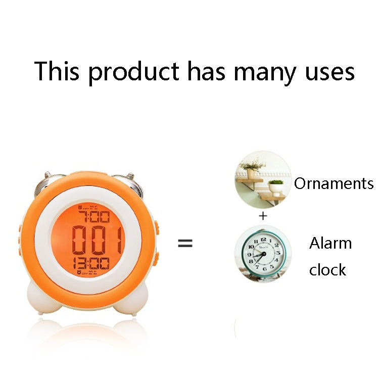 0705 Big Volume Simple Three-Dimensional LED Alarm Clock Mute Luminous Electronic Clock(Light Blue) - Novelty Clock by PMc TechLife | Online Shopping South Africa | PMc TechLife | Buy Now Pay Later Mobicred