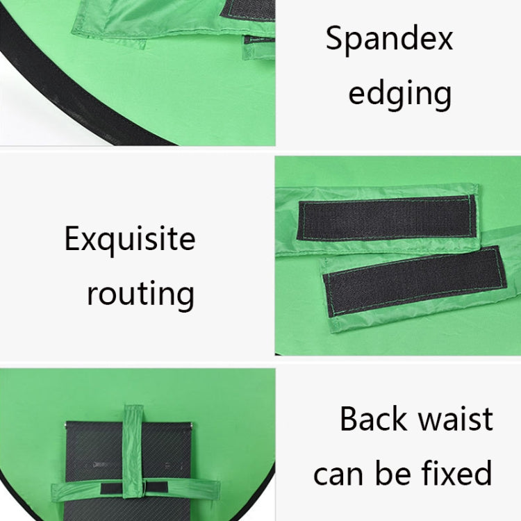 142cm EY-068 Green Background Cloth Folding ID Photo Green Screen Video Backdrop Board For E-Sports Chair - Solid Color by PMC TechLife | Online Shopping South Africa | PMC TechLife | Buy Now Pay Later Mobicred