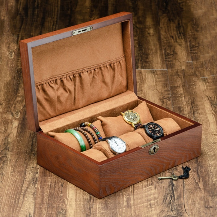 2 Big Pillows + 5 Small Pillows Wooden Watch Box Jewelry Watch Collection Display Storage Box - free shipping - PMc TechLife - Order now!