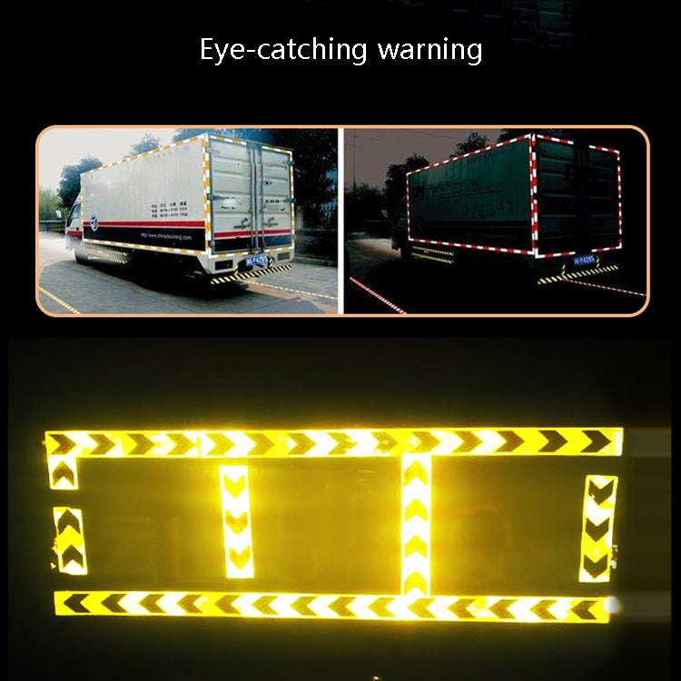 PVC Crystal Color Arrow Reflective Film Truck Honeycomb Guidelines Warning Tape Stickers 5cm x 25m(Fluorescent Green Red) - Reflective Material by PMc TechLife | Online Shopping South Africa | PMc TechLife | Buy Now Pay Later Mobicred